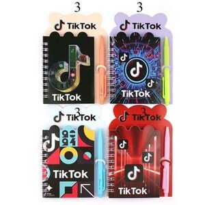 Dozen TikTok Spiral Notebooks with Pen - Assorted Colors